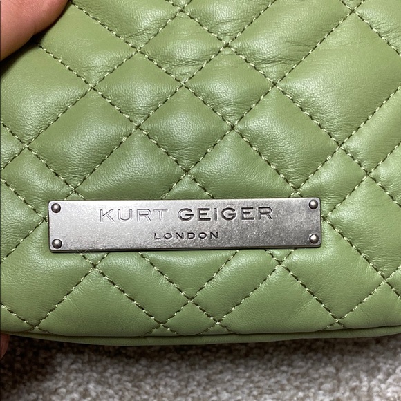 NEW Kurt Geiger Green Quilted Belt Bag - Picture 2 of 6